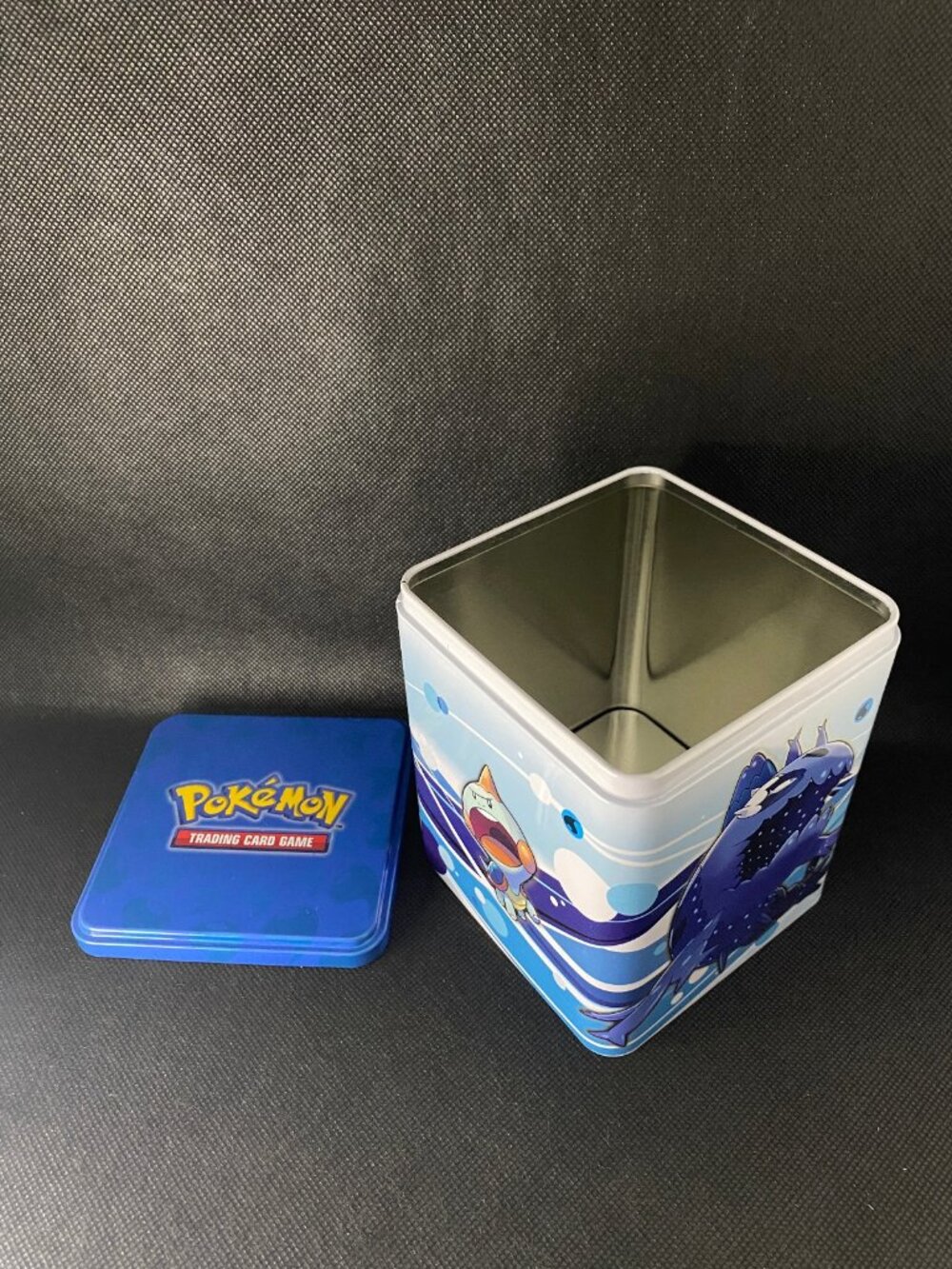 Empty Pokemon Stack 'Em High! Water Stacking Tin Storage Container